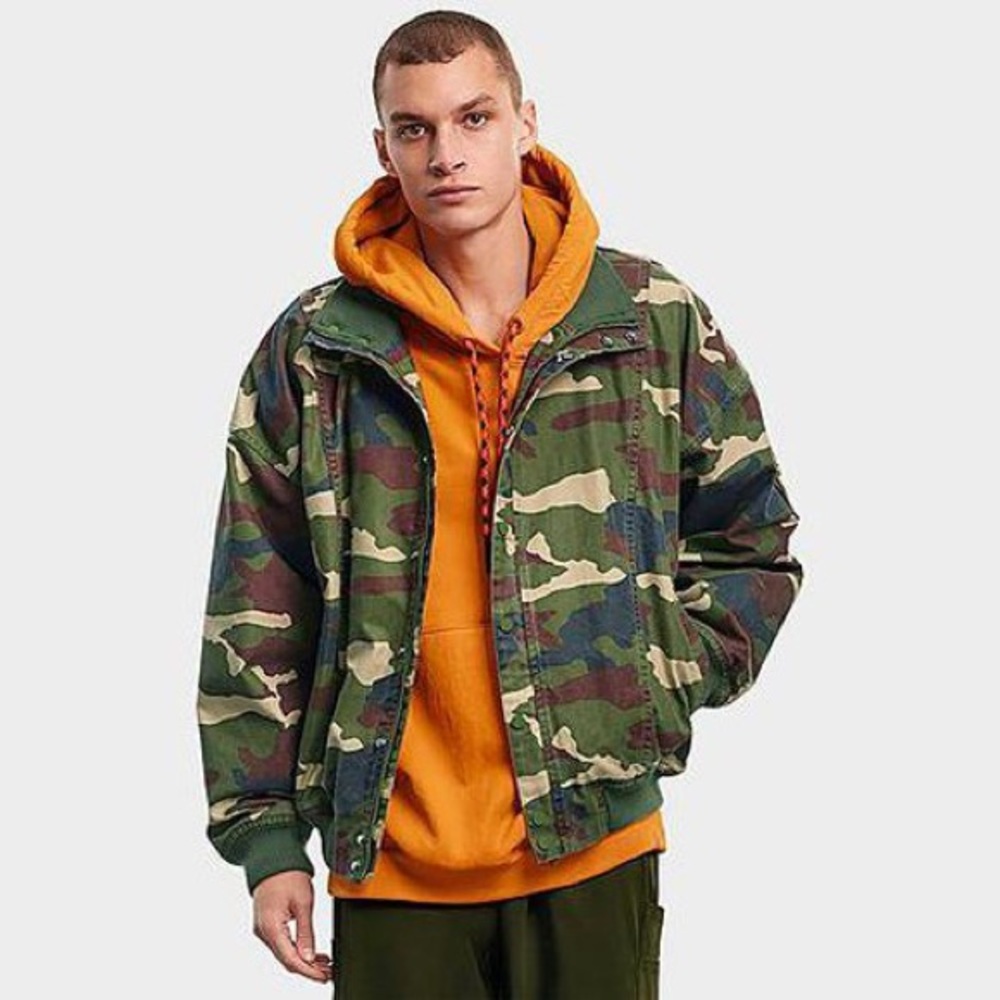 Adidas Ivy Park Unisex Green Long Sleeve High Neck Canvas Jacket S - Picture 16 of 16